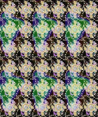 Raster deseni. Çiçekli çiçek deseni, suluboya. Küçük çiçekte güzel bir çiçek deseni..