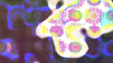 Küçük bir çiçekte eskiz deseni. Hoş bir çiçek geçmişi var. Güzel kumaş deseni. Raster illüstrasyonu.