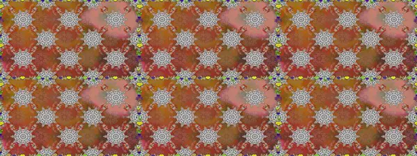 Kabile sanatı boho baskısı, klasik çiçek arkaplanı. Soyut etnik raster kusursuz desen. Arkaplan dokusu, duvar kağıdı, kahverengi renkli çiçek teması.