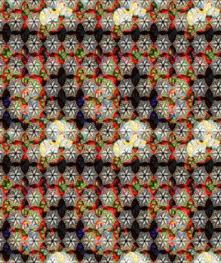 Raster illüstrasyonu. Çiçek desenli çizim. Siyah renkli çiçekler. Asya tekstil tarzında. Düz Çiçek Elementleri Tasarımı. Renkli Bahar Teması çizim şablonu.