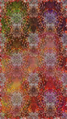 Soyut zarafet, çiçekli arkaplan deseni. Raster Güzel kumaş deseni.