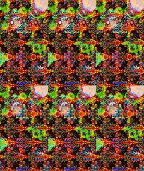 Egzotik çiçekler, botanik olarak parlak, klasik siyah renkler. Klasik tropikal doğal elementlerin suluboya seti. Raster illüstrasyonu.