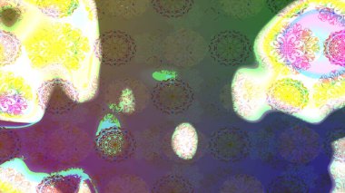 Çiçekli çiçek deseni, suluboya. Raster deseni. Küçük çiçekte güzel bir çiçek deseni..