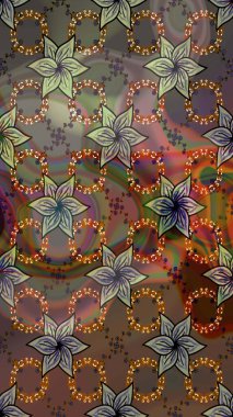 Raster stili kumaş deseni. Çiçekler suluboya çizim deseni.