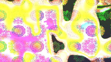 Sarı renkli çiçek desenli çizim. Sulu boya tarzında sarı renkte çiçekler.