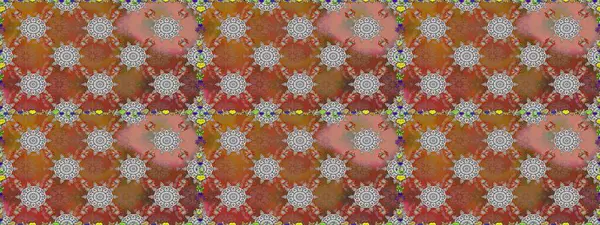 Kabile sanatı boho baskısı, klasik çiçek arkaplanı. Soyut etnik raster kusursuz desen. Arkaplan dokusu, duvar kağıdı, kahverengi renkli çiçek teması.