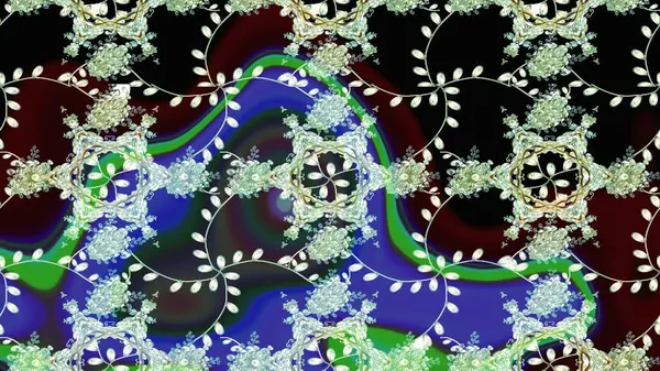 Düz Çiçek Elementleri Tasarımı. Renkli Bahar Teması eskiz kalıbı. Siyah renkli çiçekler. Raster illüstrasyonunda çiçek deseni çizimi.