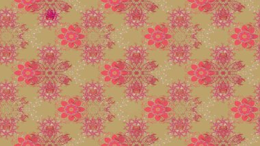 Küçük çiçekteki sevimli çiçek deseni. Raster illüstrasyonu. Çizim.