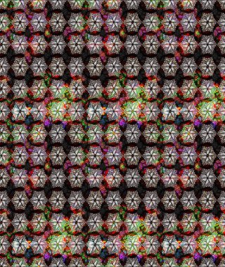 Raster illüstrasyonundaki çiçek desenli çizim. Siyah renkte çiçekler.