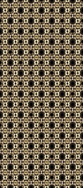 Duvar kâğıdı barok, İspanyol kumaşı. Çiçek deseni. Kahverengi, bej ve siyah renklerde altın elementler. Şık bir grafik desen. Çizim raster arkaplanı.