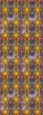 Küçük çiçekte güzel bir desen. Çiçekli yaz çiçekleri. Kusursuz. Moda baskıları için zarif bir şablon. Küçük renkli çiçekler. Motley illüstrasyonu.