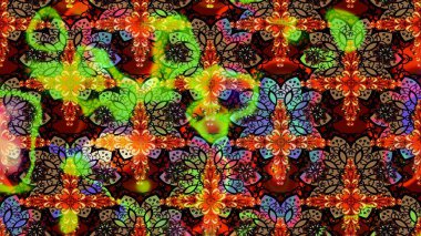 Taslak desenli, modaya uygun kumaş deseni. Şirin çiçek elementleri. Renkli Bahar Teması eskiz kalıbı. Düz Çiçek Elementleri Tasarımı. Raster illüstrasyonu.