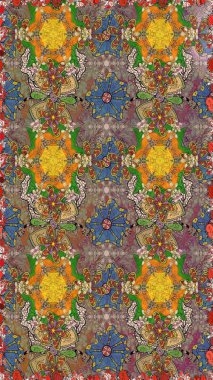 Raster çiçekli arka plan. Güzel kumaş deseni. Renkli Yaz Temalı eskiz kalıbı. Güzel eskiz şekli. Yazdır. Düz Çiçek Elementleri Tasarımı.