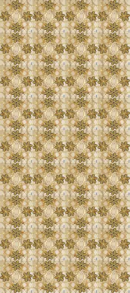 Damask arkaplanı tekerrür ediyor. Bej, nötr ve kahverengi renklerde altın element. Antika altın tekrarlanabilir duvar kağıdı. Barok tarzında altın çiçek süsü..