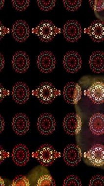 Renkli unsurlarla hareketli arka plan görüntüleri. Çiçekler. Eski model. Bayrak tarzı. Video kaydı. Şablon. Döngü. Kusursuz.. 