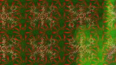 Renkli unsurlarla hareketli arka plan görüntüleri. Çiçekler. Eski model. Bayrak tarzı. Video kaydı. Şablon. Döngü. Kusursuz.. 