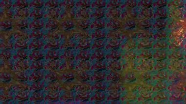 Renkli unsurlarla hareketli arka plan görüntüleri. Çiçekler. Eski model. Bayrak tarzı. Video kaydı. Şablon. Döngü. Kusursuz.. 