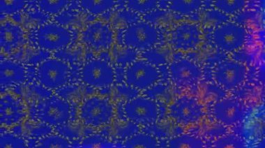 Renkli unsurlarla hareketli arka plan görüntüleri. Çiçekler. Eski model. Bayrak tarzı. Video kaydı. Şablon. Döngü. Kusursuz.. 