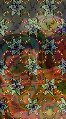 Küçük çiçekte güzel bir desen. Çiçekli yaz çiçekleri. Küçük renkli çiçekler. Motley illüstrasyonu. Moda baskıları için zarif bir şablon. Çizim.