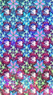 Güzel suluboya çiçekler, parlak boya çiçek desenli eskiz arka planı. Raster..