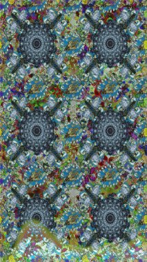 Şirin, zarif çiçekler Raster illüstrasyonu. Davetiye ve kartpostal tasarımı için dekoratif çiçek unsurları. Tekstil için figür. Poster ya da kapak için arka plan. Yapraklı kusursuz desen.