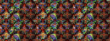 Tekstil, tebrik kartı, boyama kitabı, telefon kılıfı baskısı için kullanılabilir. Kızılderili desenli desenli desenli şal deseni. Etnik Mandala süsü. Raster Henna dövme stili.