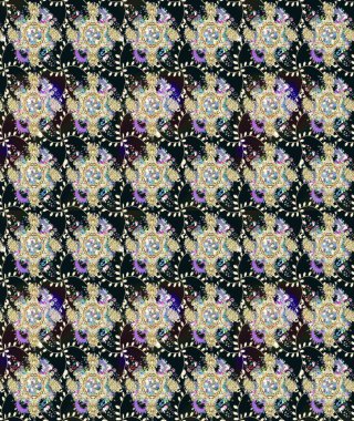 Poster ya da kapak için arka plan. Davetiye ve kartpostal tasarımı için dekoratif çiçek unsurları. Şirin, zarif çiçekler Raster illüstrasyonu. Yapraklı çizim şekli. Tekstil için figür.