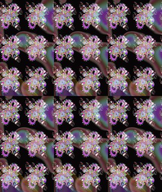 Küçük siyah çiçeklerle oldukça eski bir besin torbası deseni. Tekstil, kumaş, kapaklar, duvar kağıtları, baskı, paket, koleksiyon defteri, örgü, dekupaj için çiçek arkaplanı..