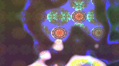 Raster düz çiçek çizim deseni. Hediye ambalaj kağıdı, tebrik kartları, posterler ve pankart tasarımı. Kahverengi renkte çiçekler.