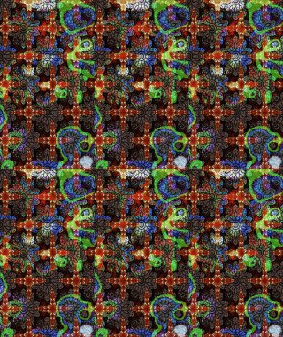 Nazikçe, güzel çiçek arkaplanı. Çiçekli karalama şeklinde Raster çiçek deseni. Kahverengi renkte çiçekler.