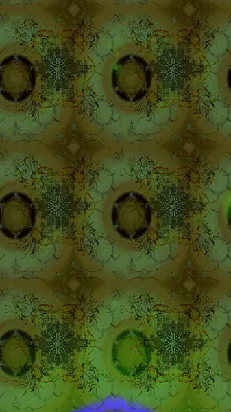 Ağaç dallı bahar çiçekleri ile desen, çiçek siluetiyle yeşil renkler. Raster deseni.