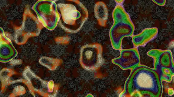 Raster düz çiçek çizim deseni. Kahverengi renkli çiçekler. Tasarım hediye paketi, tebrik kartları, posterler ve afiş tasarımı.