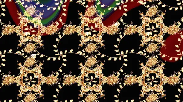 Düz Çiçek Elementleri Tasarımı. Renkli Bahar Teması eskiz kalıbı. Sevimli çiçek raster deseni. Siyah renkte çiçekler.