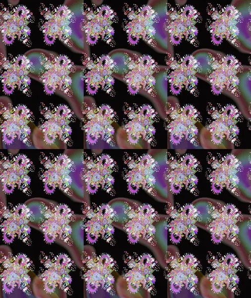 Küçük siyah çiçeklerle oldukça eski bir besin torbası deseni. Tekstil, kumaş, kapaklar, duvar kağıtları, baskı, paket, koleksiyon defteri, örgü, dekupaj için çiçek arkaplanı..