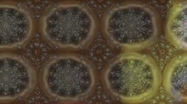 Renkli unsurlarla hareketli arka plan görüntüleri. Çiçekler. Eski model. Bayrak tarzı. Video kaydı. Şablon. Döngü. Kusursuz.. 