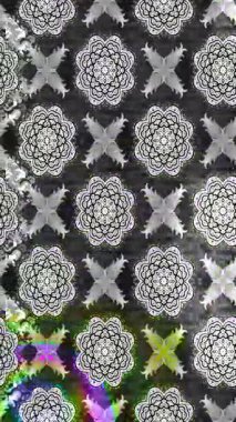 Renkli unsurlarla hareketli arka plan görüntüleri. Çiçekler. Eski model. Bayrak tarzı. Video kaydı. Şablon. Döngü. Kusursuz.. 