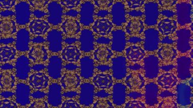 Renkli unsurlarla hareketli arka plan görüntüleri. Çiçekler. Eski model. Bayrak tarzı. Video kaydı. Şablon. Döngü. Kusursuz.. 