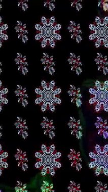 Renkli unsurlarla hareketli arka plan görüntüleri. Çiçekler. Eski model. Bayrak tarzı. Video kaydı. Şablon. Döngü. Kusursuz.. 