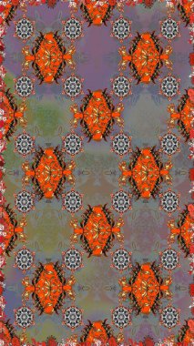 Raster illüstrasyonu. Gri renkli, zarif çiçek buketli suluboya. Düz Çiçek Elementleri Tasarımı. Renkli Bahar Teması Kusursuz Arkaplan.