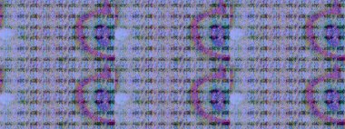 Mavi renklerde. Raster illüstrasyonu. 3D çiçekler, çizim.