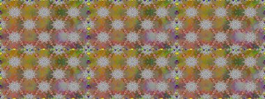 Kabile sanatı boho baskısı, klasik çiçek arkaplanı. Arkaplan dokusu, duvar kağıdı kahverengi ve gri renkli çiçek teması. Soyut etnik raster pürüzsüz desen.