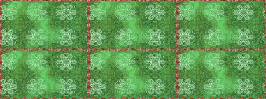 Karalama çiçekleri kusursuz desen. Sanat insana ilham verir ve doğal bir şekilde çiçek bırakır. Raster deseni. Yeşil ve nötr el çizimi desen.