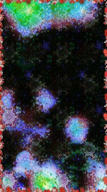 Parlak elementlerin. El çizimi Raster çizimi. Duvar kağıdı, web sayfası arka planı, ambalaj kağıdı, davetiye, broşür, afiş veya web sitesi için kusursuz çiçek deseni kullanılabilir.