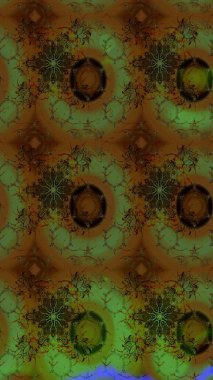 Çiçekli karalama şeklinde Raster çiçek deseni. Raster illüstrasyonu. Nazikçe, yaz çiçekleri kahverengi renklerde.