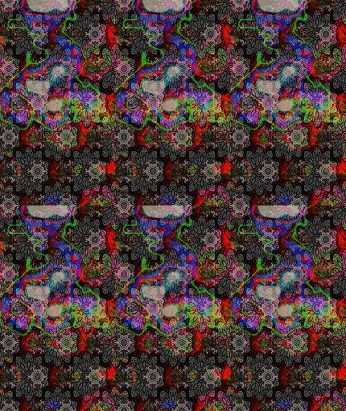 Suluboya, elle çizilmiş. Siyah üzerine çiçekler. Eskiz arkaplan modeli. Raster stoku.