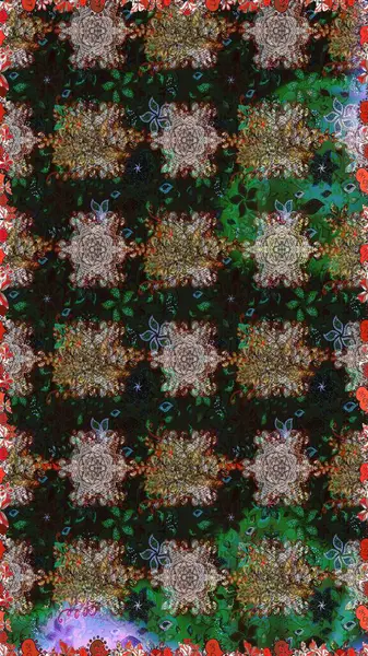 Küçük çiçekteki kusursuz desen. Raster illüstrasyonu. Güzel kumaş deseni. Güzel çiçek arkaplanı..