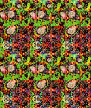 Etnik Mandala havlusu. Raster Henna tarzı. Sınır Kızılderili çiçekli paisley patten. Tebrik kartı geçmişi, boyama kitabı, arkaplan ve tekstil için kullanılabilir. Taslak süsleme izi.