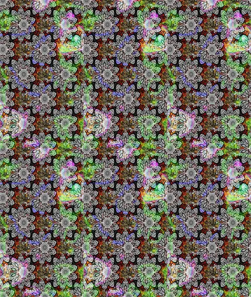 Raster Güzel kumaş deseni. Çiçek arkaplan ile soyut zarafet çizim deseni.