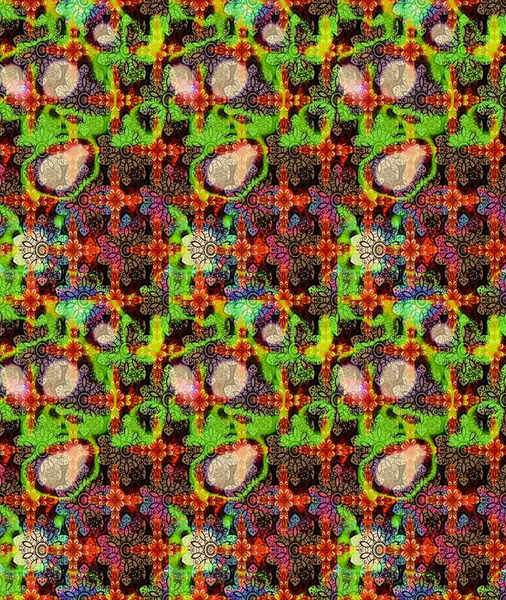 Etnik Mandala havlusu. Raster Henna tarzı. Sınır Kızılderili çiçekli paisley patten. Tebrik kartı geçmişi, boyama kitabı, arkaplan ve tekstil için kullanılabilir. Taslak süsleme izi.