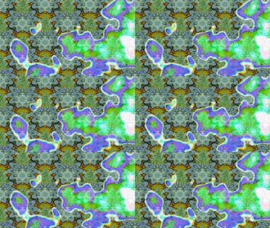 Raster illüstrasyonu. Egzotik çiçekler, botanik, yeşil renklerdeki parlak klasik doğa. Klasik tropikal doğal elementlerin suluboya seti.